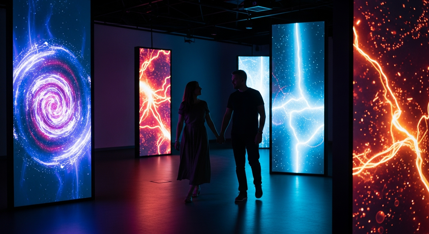 Eonarium — immersyjny light show we dwoje — Letnia randka w Warszawie
