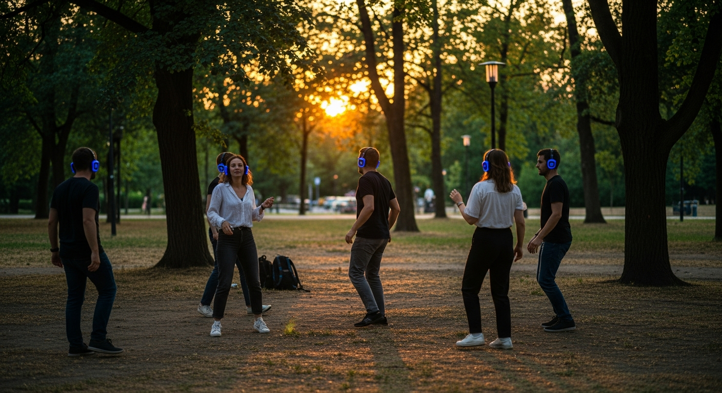 Swing i silent disco: co wiadomo — Potańcówki miejskie w Warszawie — bulwary, Łazienki, milongi