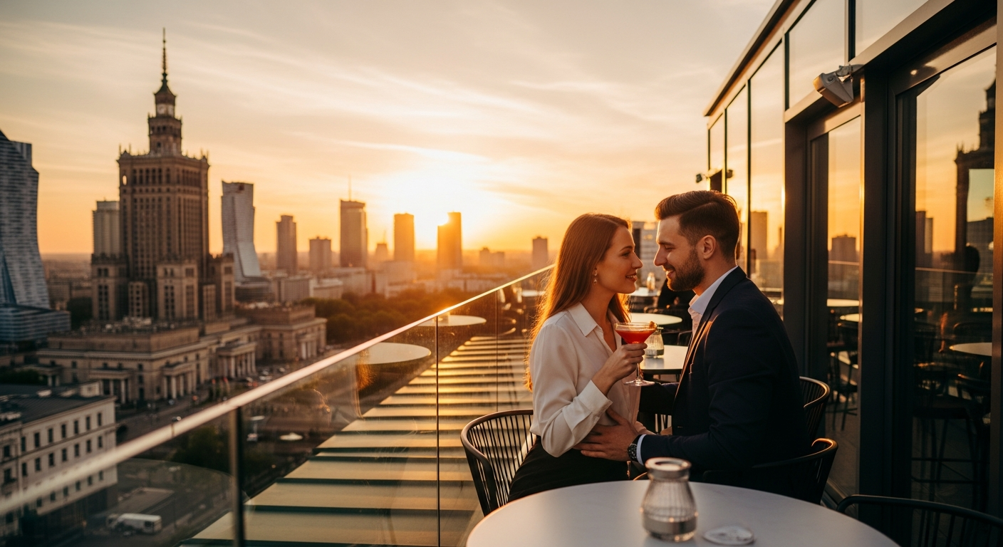 Ether Rooftop Bar — Letnia randka w Warszawie