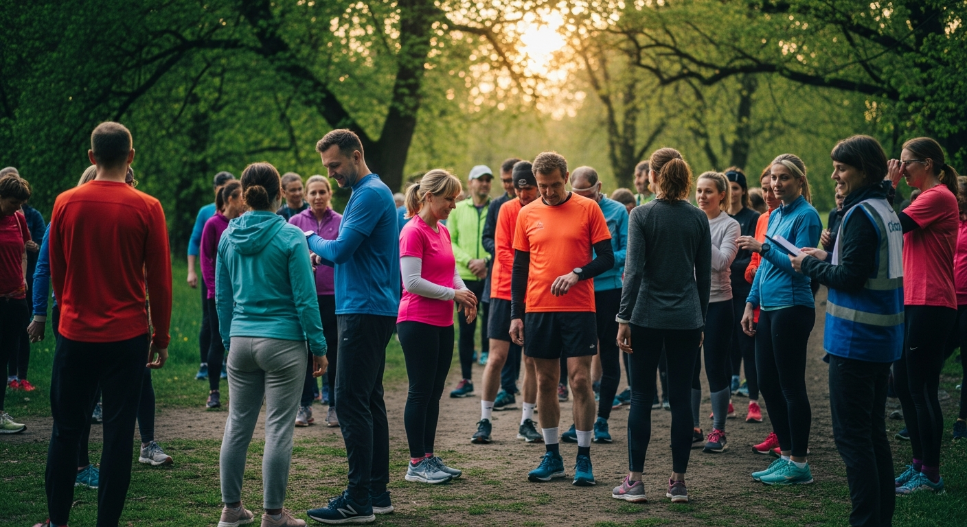 Parkrun w sobotni poranek — Darmowy sport w Warszawie — joga w parku, run cluby, parkrun