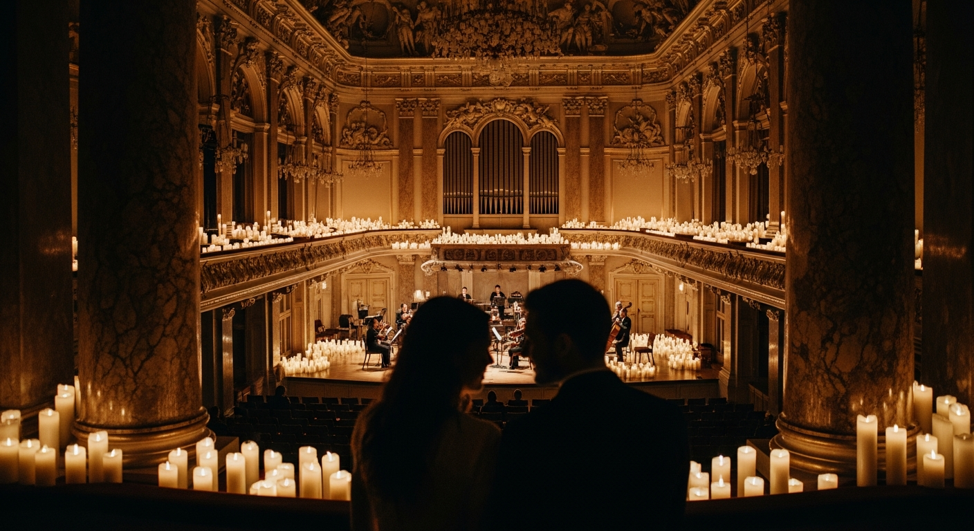 Candlelight Concert w PKiN — koncert przy świecach — Letnia randka w Warszawie