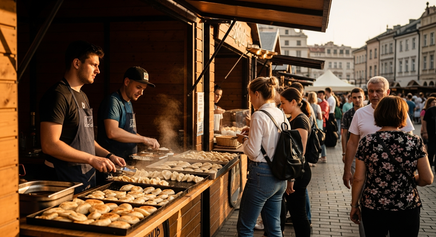 Bloki festiwalowe - co to i skąd kult — Festiwal Pierogów w Krakowie