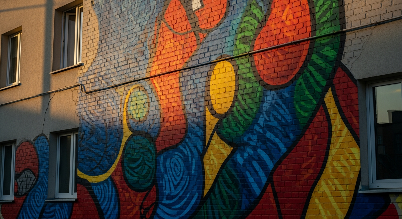 Historia czterech najważniejszych murali — Murale i street art w Warszawie: trasa spacerowa.