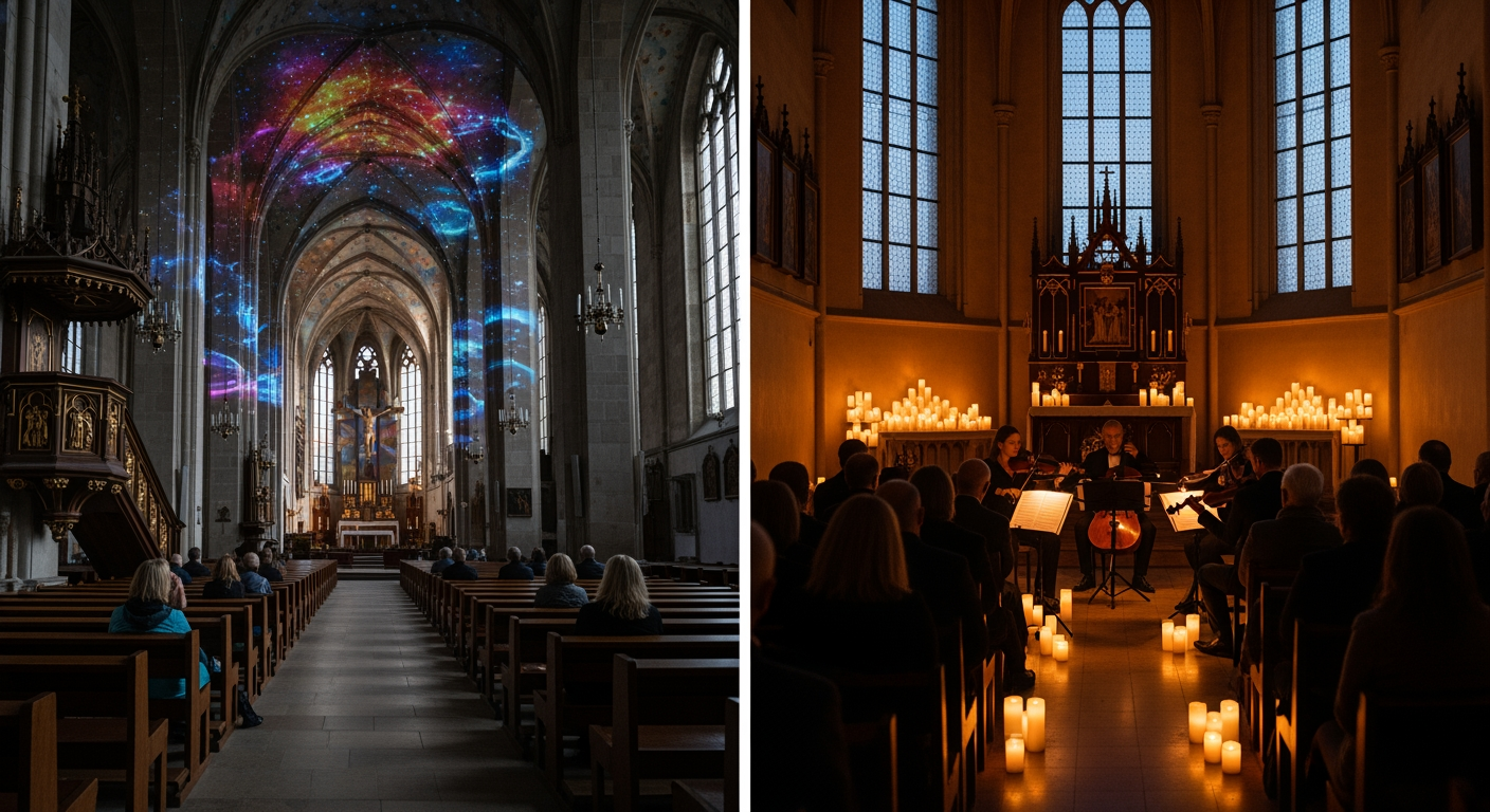 Porównanie formatów immersyjnych — Candlelight i Eonarium — immersyjne wieczory