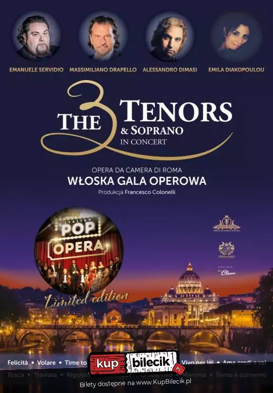 The 3 Tenors &amp; Soprano - Włoska Gala Operowa