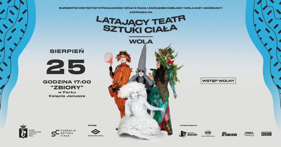 'ZBIORY' przyrodniczy spacer teatralny | Latający Teatr Sztuki Ciała - Wola