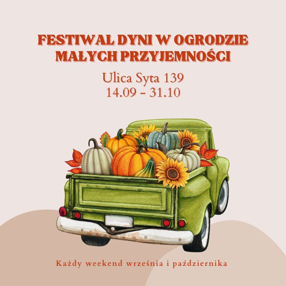 Festiwal dyni w ogrodzie małych przyjemności