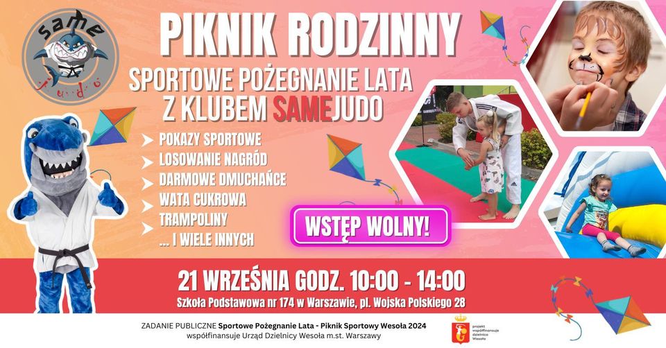 Sportowe Pożegnanie Lata! Piknik Rodzinny w W-wie Wesołej