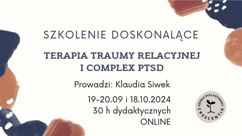 Terapia traumy relacyjnej i complex ptsd - szkolenie online