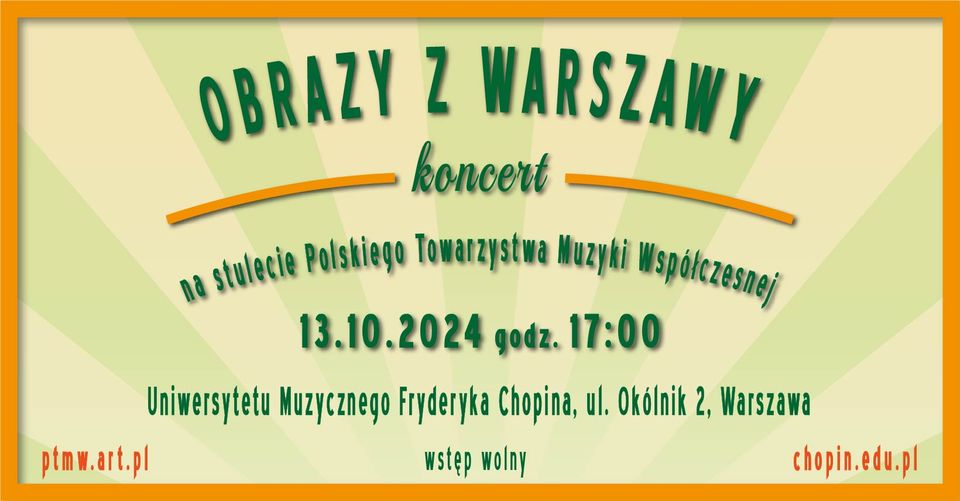 100 lat PTMW – koncert Obrazy z Warszawy