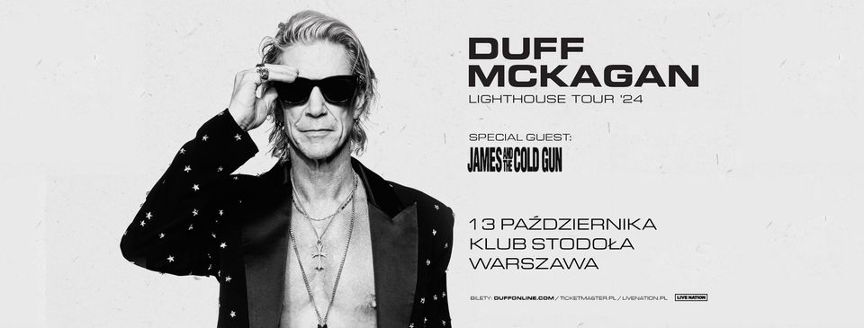 DUFF MCKAGAN - LIGHTHOUSE TOUR'24 - Official Event - 13.10.2024, Warszawa, Klub Stodoła