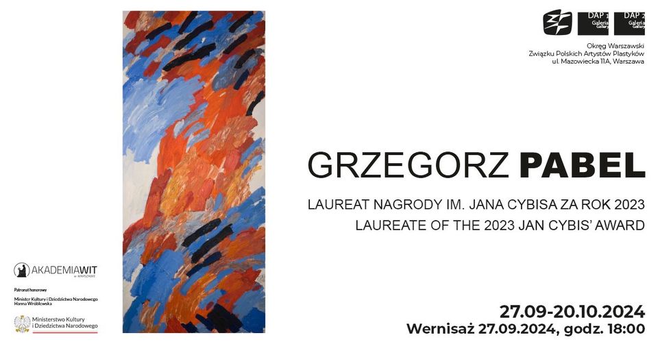 Grzegorz Pabel - Wystawa Laureata Nagrody im. J. Cybisa