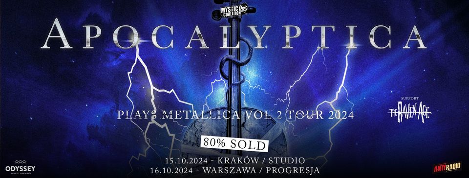 Apocalyptica Plays Metallica Vol. 2 Tour 2024 + The Raven Age / 16 X 2024 / Warszawa