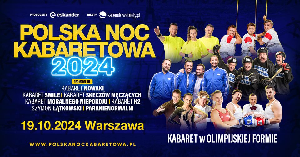 19.10.2024 Warszawa • Polska Noc Kabaretowa 2024