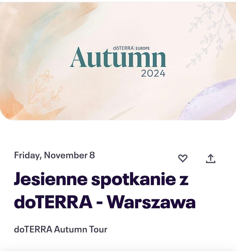 Konferencja dōTERRA - Jesień 2024