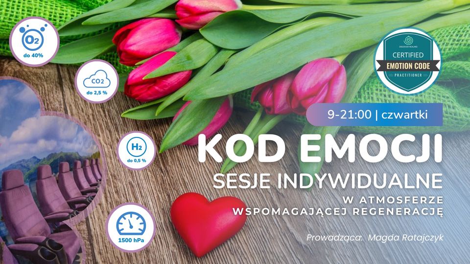 Kod emocji - sesje uwalniania zablokowanych emocji metodą Dr Nelsona | Normobaria AtmosferiQon