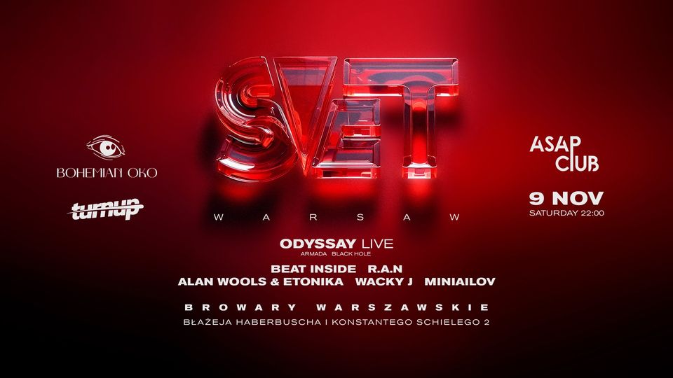 09.11 | SVET w ODYSSAY live | Warsaw