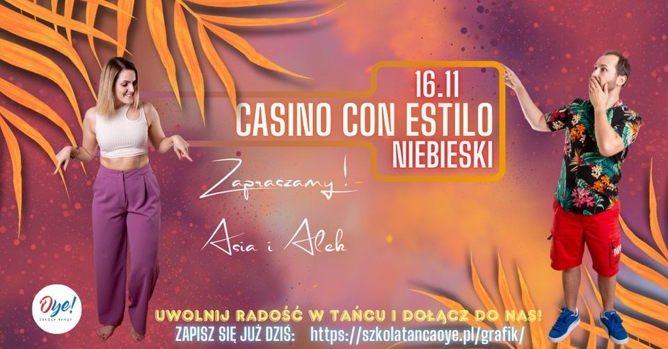 CASINO CON ESTILO Z ASIA I ALKIEM POZIOM NIEBIESKI DLA TAŃCZĄCYCH