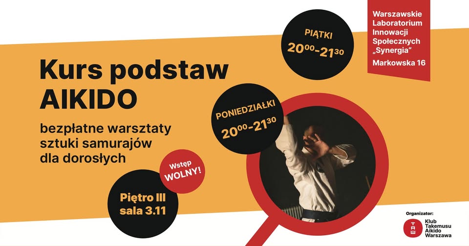 Kurs podstaw AIKIDO dla dorosłych | Takemusu Aikido Warszawa