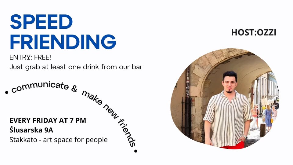 Every Friday at 7 pm | SPEED FRIENDING | ENTRY FOR A DRINK