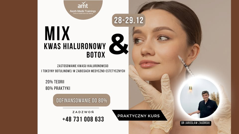 MIX: Kwas hialuronowy+Botox - Certyfikowany praktyczny kurs dla lekarzy - Medycyna estetyczna