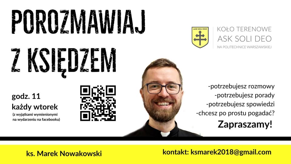 Porozmawiaj z księdzem na Politechnice Warszawskiej