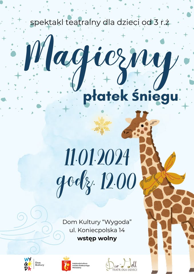 „Magiczny płatek śniegu” – spektakl teatralny dla dzieci.