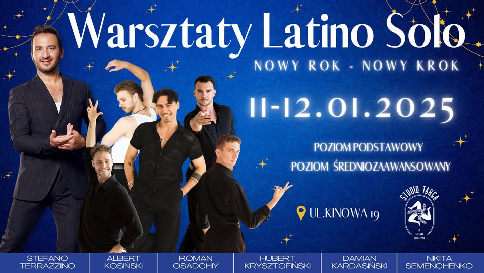 ,,Nowy Rok - nowy krok' Warsztaty Latino Solo 11-12.01.2025