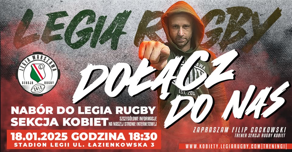 Nabór do Legia Rugby Sekcja Kobiet! Dołącz do wicemistrzyń Polski!