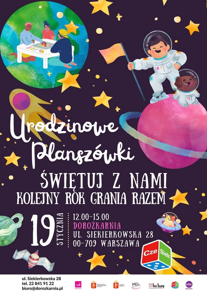 URODZINOWE PLANSZÓWKI W DOROŻKARNI