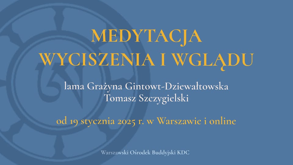 Medytacja wyciszenia i wglądu