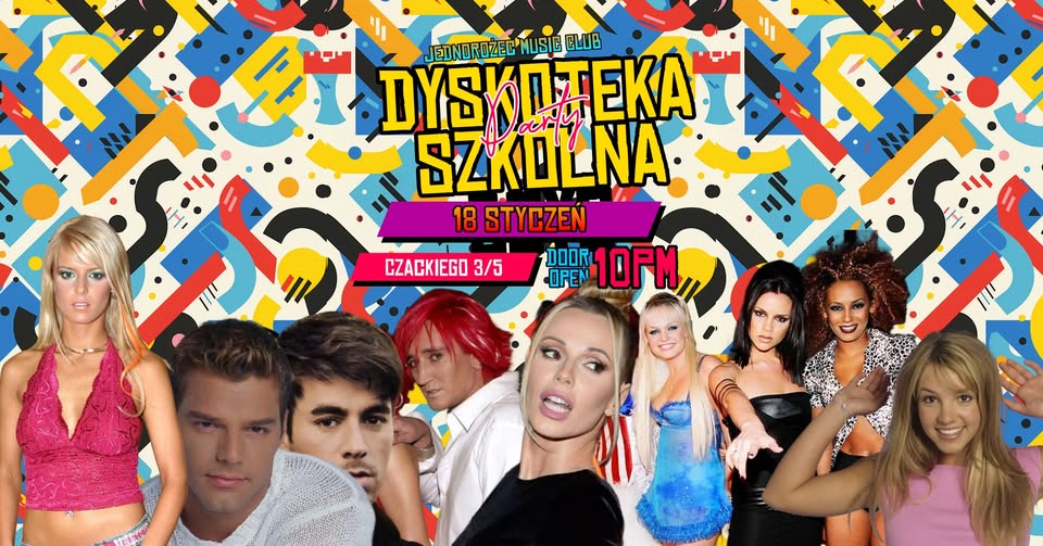 DYSKOTEKA SZKOLNA | Klub JEDNOROŻEC   SOBOTA 18.01 | 2 Edycja