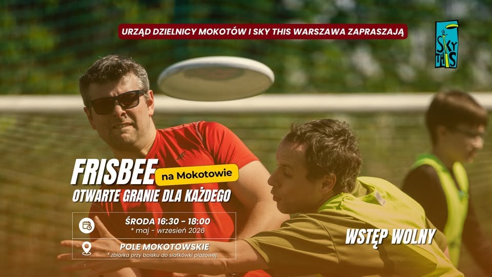 Frisbee na Mokotowie – otwarte granie dla każdego