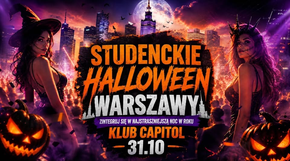 Studenckie Halloween Warszawy Klub Capitol 31.10